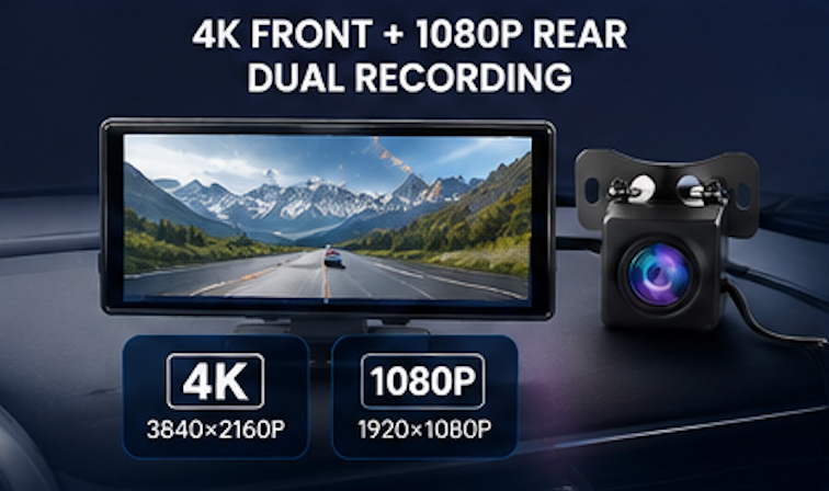 REVHAUS A4662 – 10.26″ Wireless CarPlay Display