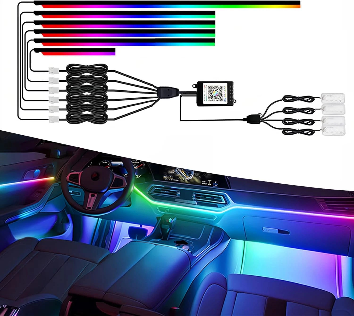 REVHAUS 10-in-1 RGB Ambient Lighting Kit