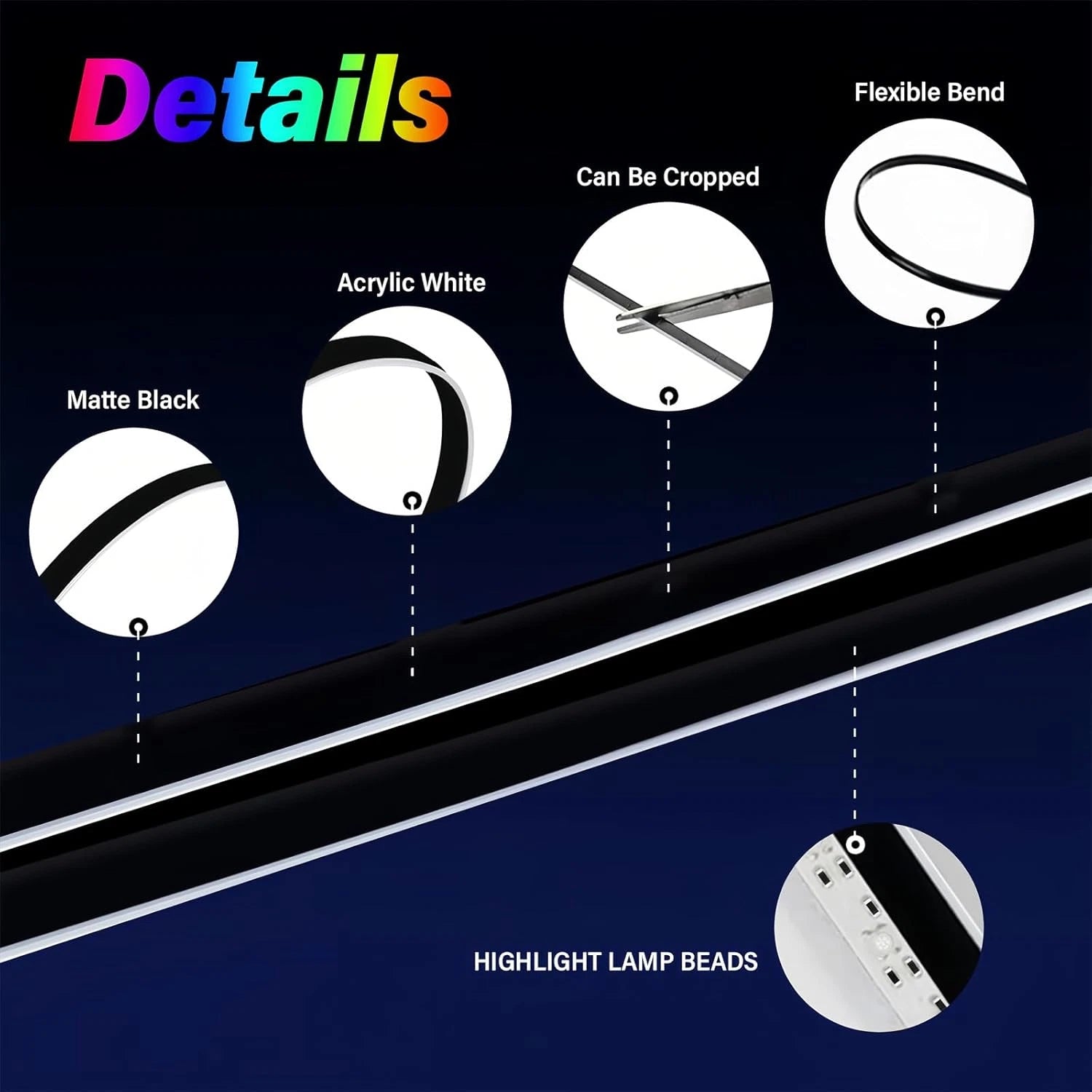 REVHAUS 10-in-1 RGB Ambient Lighting Kit